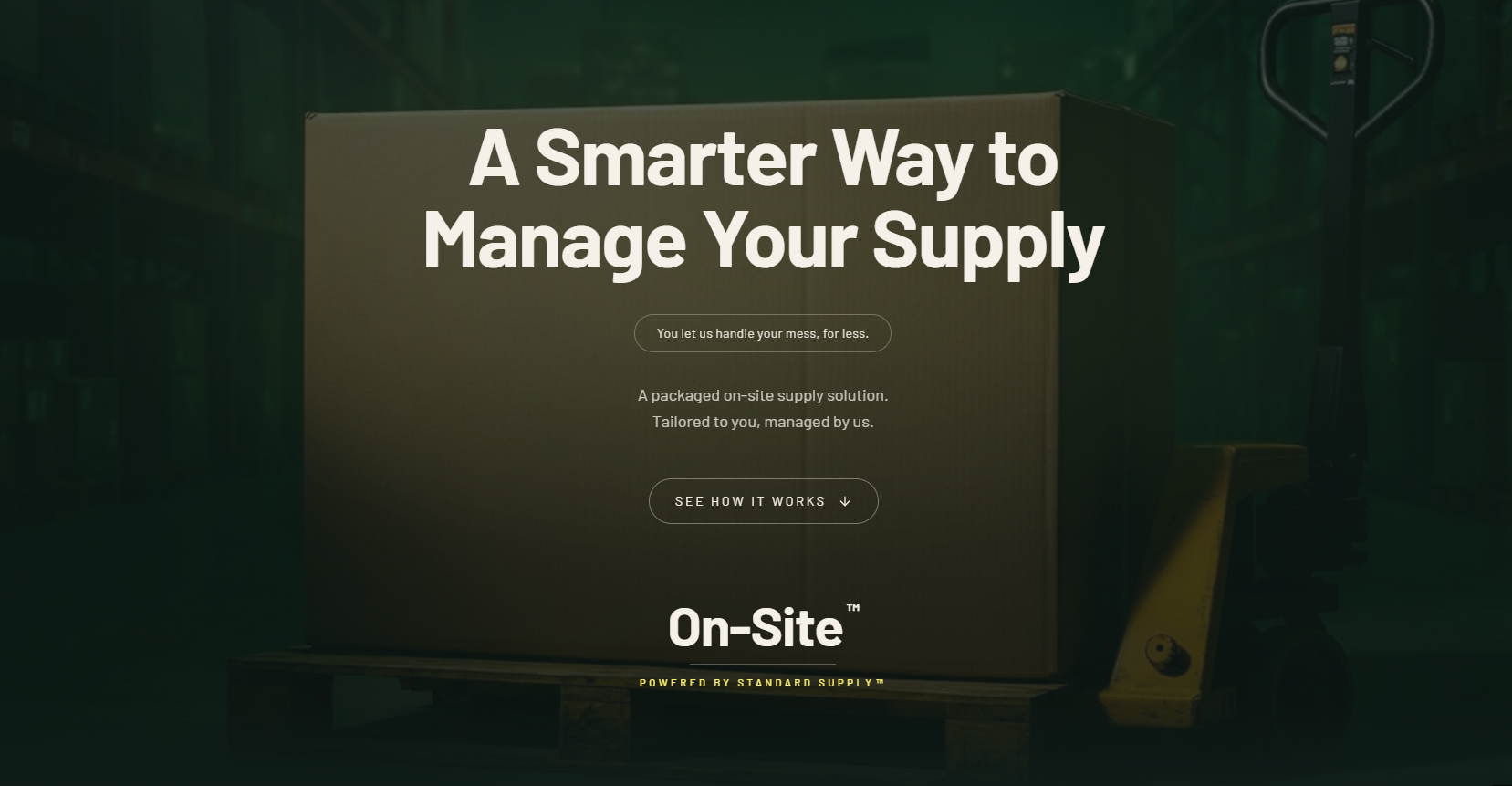 On-Site microsite preview